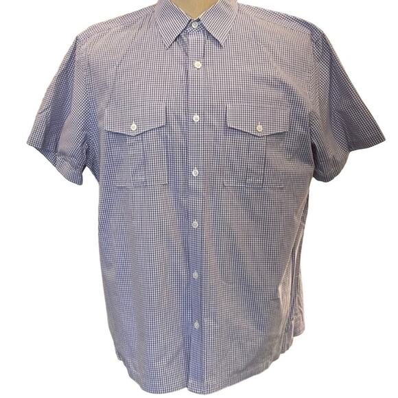 Michael Kors Lilac S/S Button Down Shirt XL - Picture 1 of 8